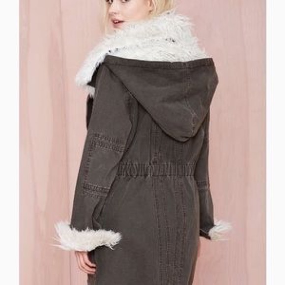 Somedays Lovin Faux fur Utlility jacket